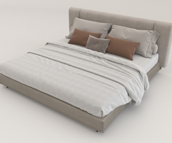 Modern Double Bed-ID:957431088