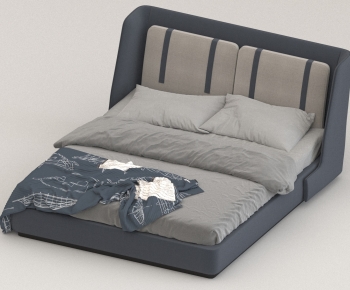 Modern Double Bed-ID:914414885