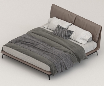 Modern Double Bed-ID:280078893