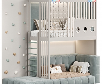 Modern Bunk Bed-ID:777409155