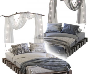 Modern Double Bed-ID:535721062