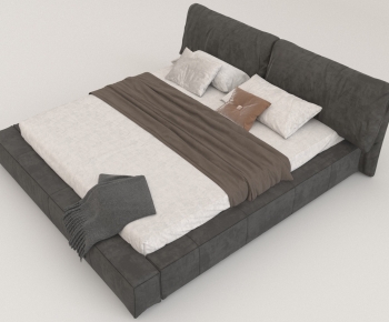 Modern Double Bed-ID:525958061