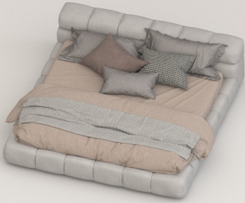 Modern Double Bed-ID:643080958