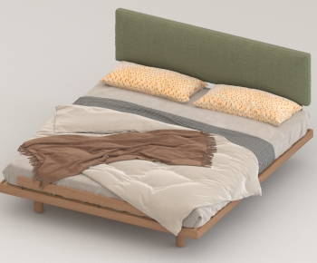 Modern Double Bed-ID:905567889