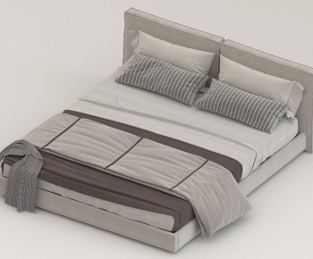 Modern Double Bed-ID:175884965