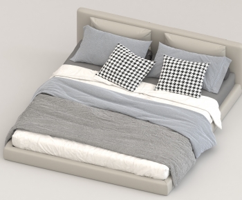 Modern Double Bed-ID:629211901