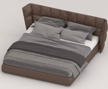 Modern Double Bed-ID:954435115