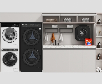 Modern Laundry Cabinet-ID:584619051