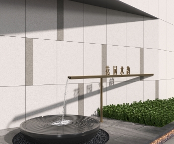 Modern Rockery Waterscape-ID:138370996