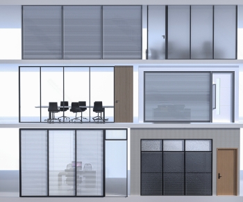 Modern Glass Screen Partition-ID:737128977