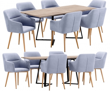 Modern Dining Table And Chairs-ID:380017041
