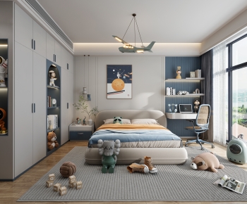 Modern Boy's Room And Son's Room-ID:750416049