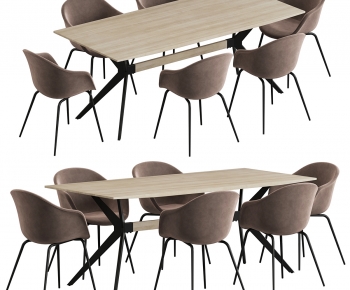 Modern Dining Table And Chairs-ID:727377895