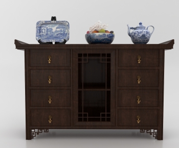 New Chinese Style Side Cabinet-ID:139530909