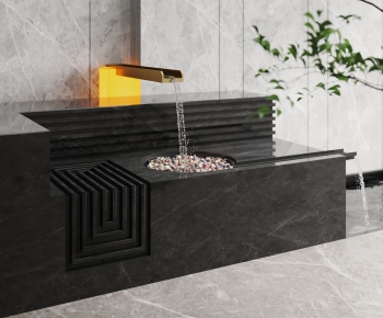 Modern Rockery Waterscape-ID:556715011