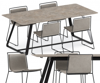 Modern Dining Table And Chairs-ID:611356978