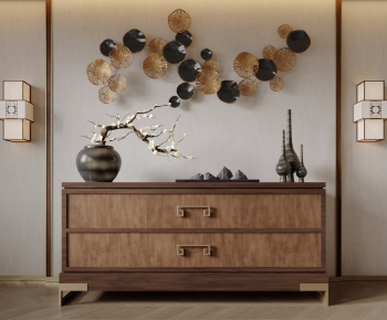 New Chinese Style Side Cabinet-ID:542465934