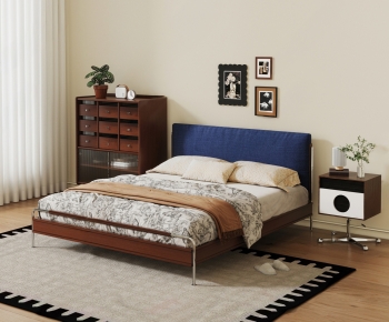 Modern Double Bed-ID:637746108