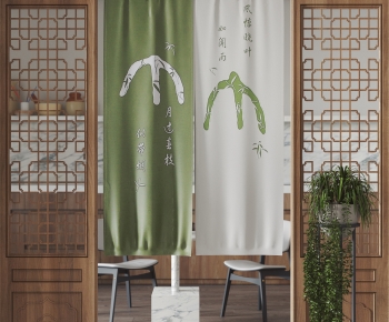 Modern Door Curtain-ID:253082042