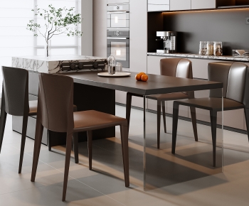 Modern Dining Table And Chairs-ID:980813985