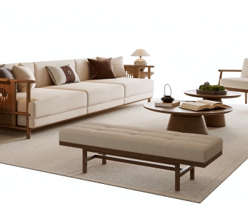 New Chinese Style Sofa Combination-ID:832617044