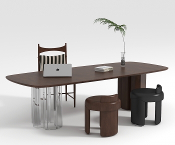 Modern Computer Desk And Chair-ID:731273893