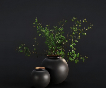 Modern Potted Green Plant-ID:319811111