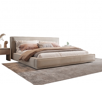 Modern Double Bed-ID:759342914