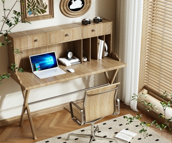 Modern Computer Desk And Chair-ID:884735112