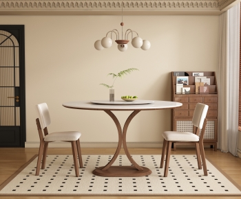 French Style Dining Table And Chairs-ID:697487127