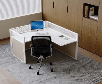 Modern Office Desk And Chair-ID:119807969