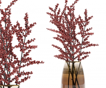 现代棕色玻璃花瓶花艺-ID:914894106