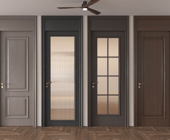 French Style Single Door-ID:523417952