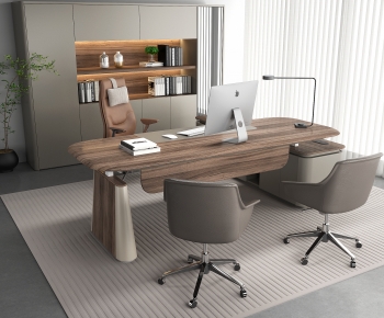 Modern Office Desk And Chair-ID:308876049