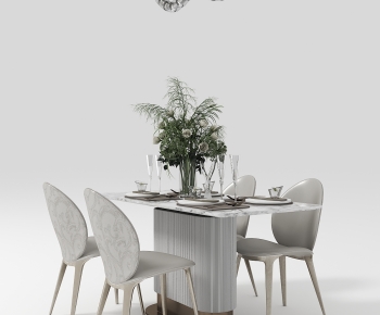 Modern Dining Table And Chairs-ID:971117023