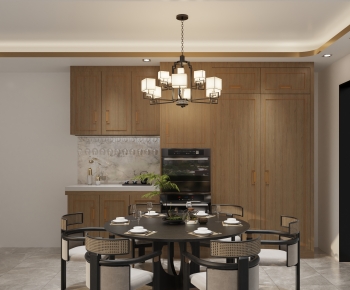 New Chinese Style Dining Room-ID:624372012