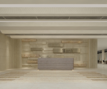 Modern Office Reception Desk-ID:992074979