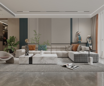 Modern A Living Room-ID:253855949