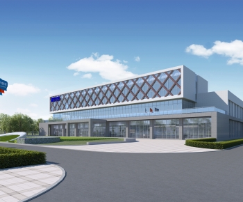 Modern Appearance Of Commercial Building-ID:385566957