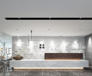 Modern Office Reception Desk-ID:250328066