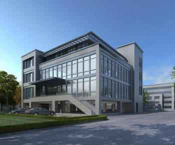 Modern Appearance Of Commercial Building-ID:385538105