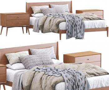 Modern Double Bed-ID:757306106