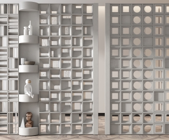 Modern Cement Brick Screen Partition-ID:235920912