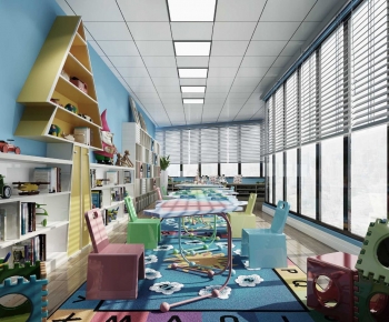 Modern Children's Reading Room-ID:872356898