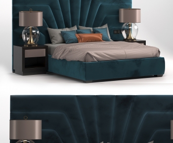 Modern Double Bed-ID:233371974