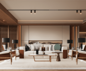 New Chinese Style A Living Room-ID:926311026