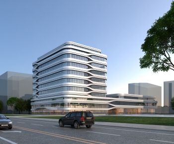 Modern Appearance Of Commercial Building-ID:377608067