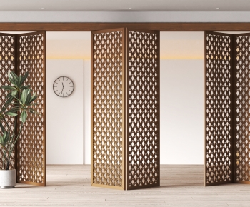 New Chinese Style Wooden Screen Partition-ID:669868952