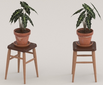 Modern Potted Green Plant-ID:439558987