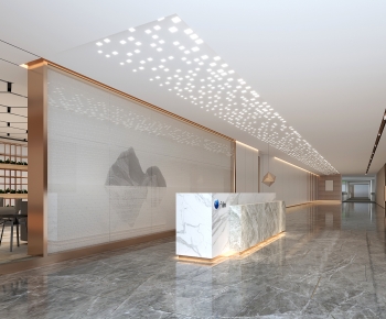 Modern Office Reception Desk-ID:753065116